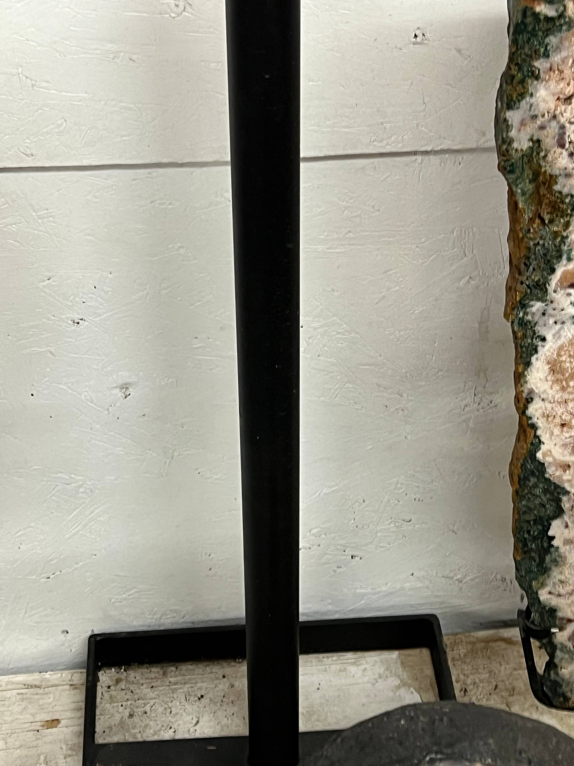 Amethyst geode slabs on stand – view 6