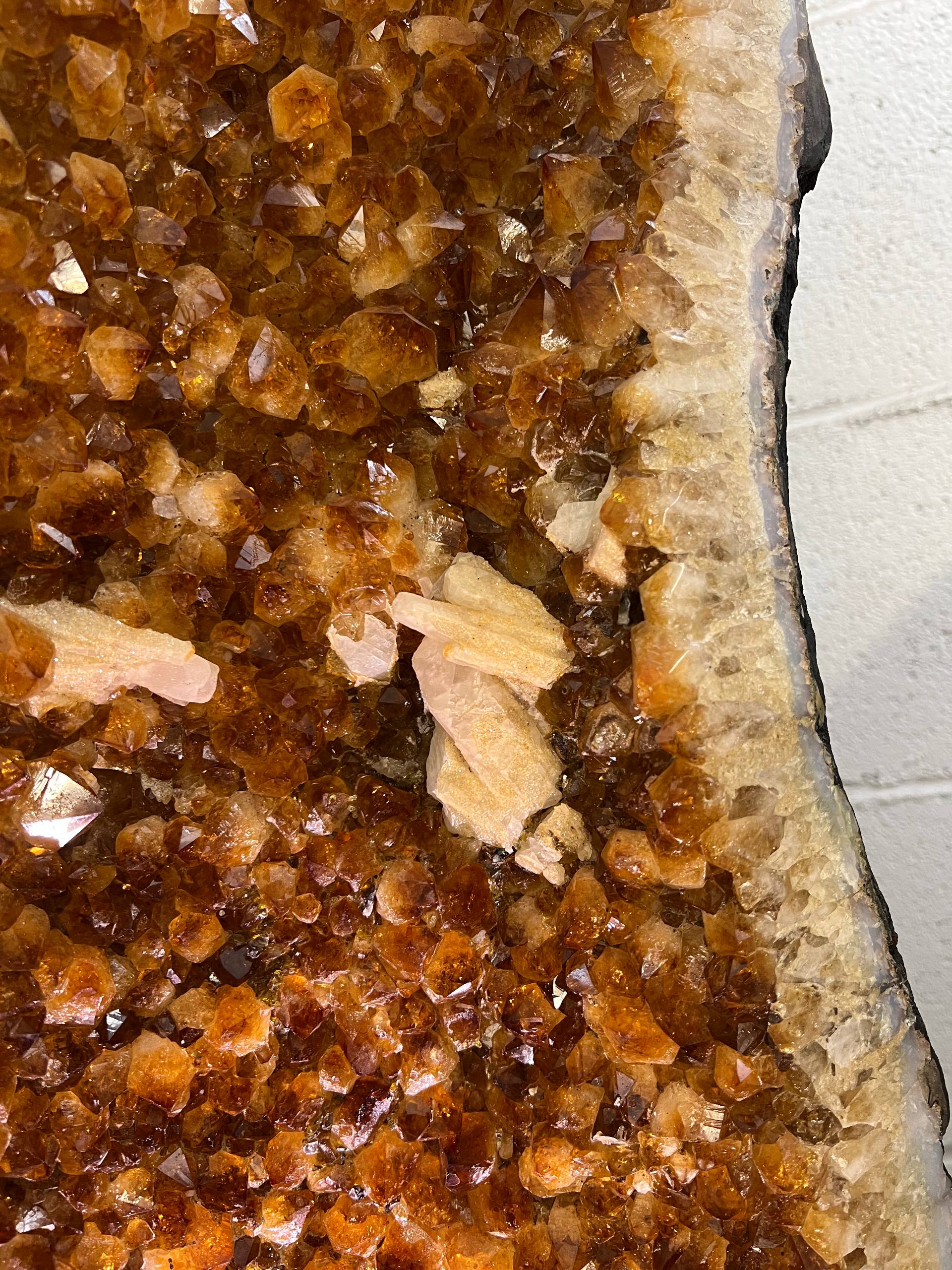 2 pairs citrine clusters on stand – view 5