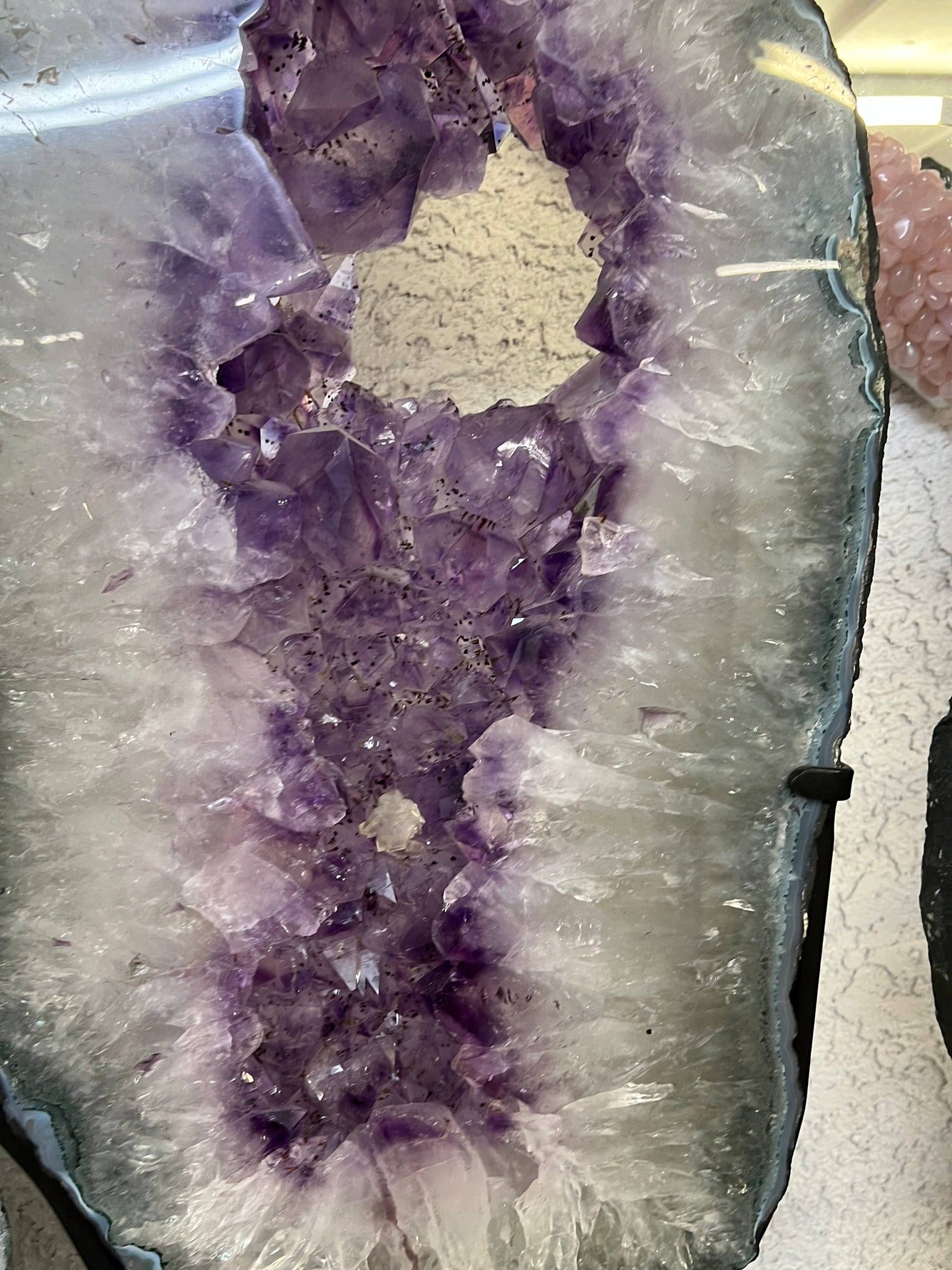 Amethyst Cathedral Geode Slab – view 5