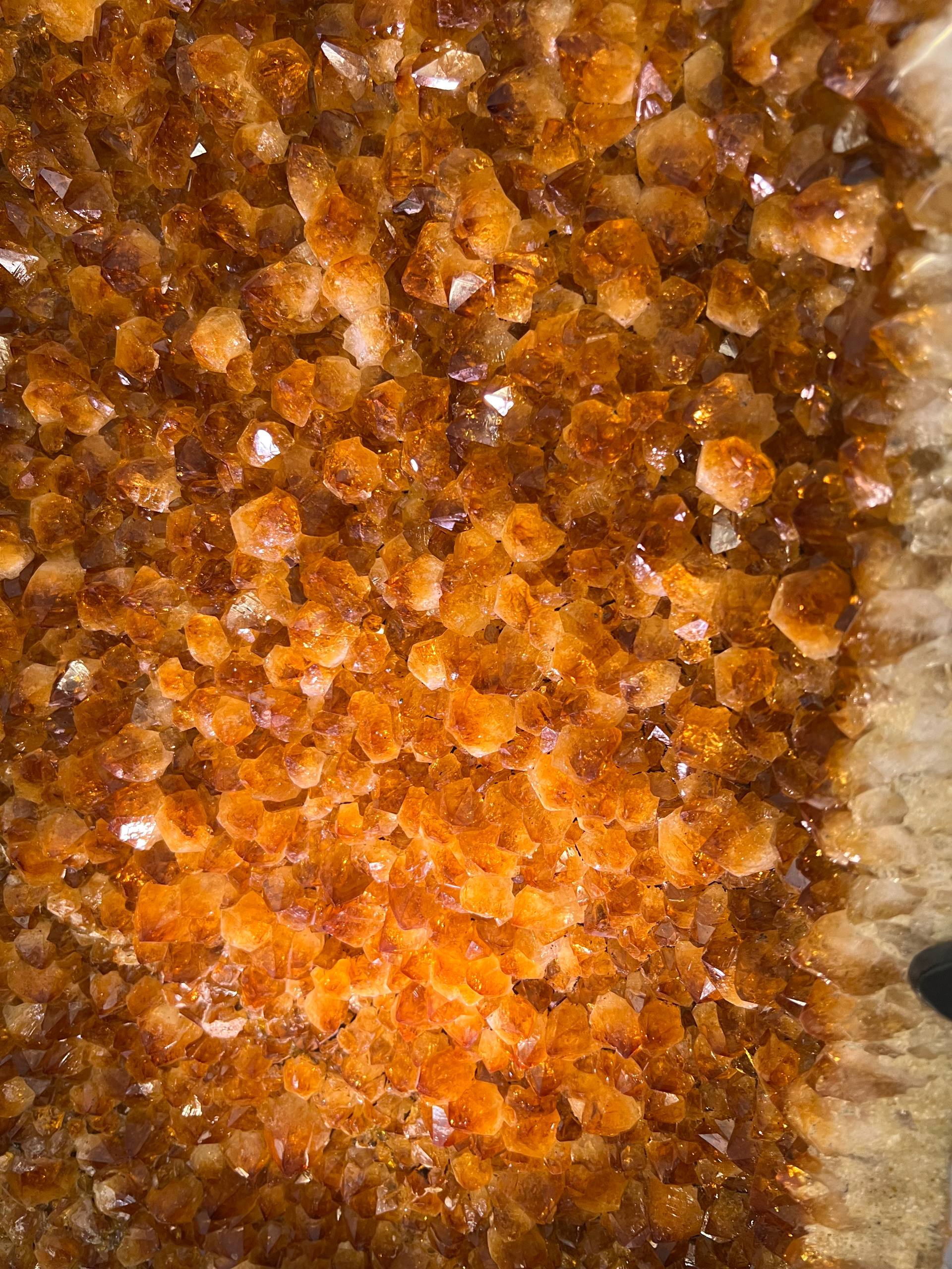 2 pairs citrine clusters on stand – view 8