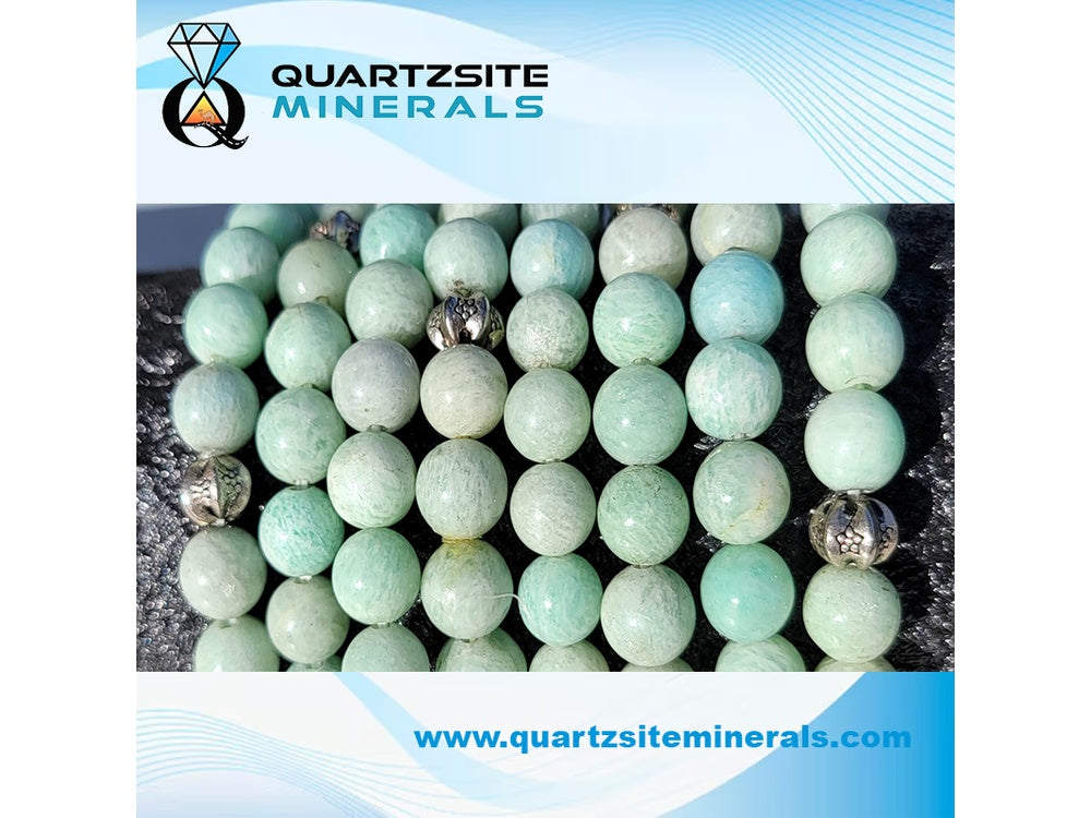 Amazonite round beads bracelets
