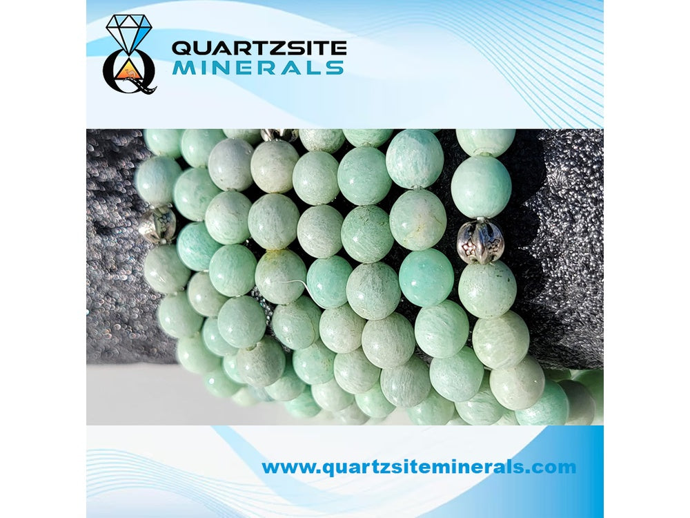 Amazonite round beads bracelets