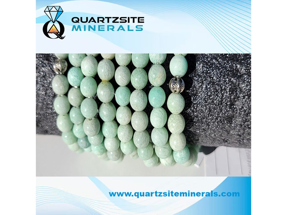 Amazonite round beads bracelets