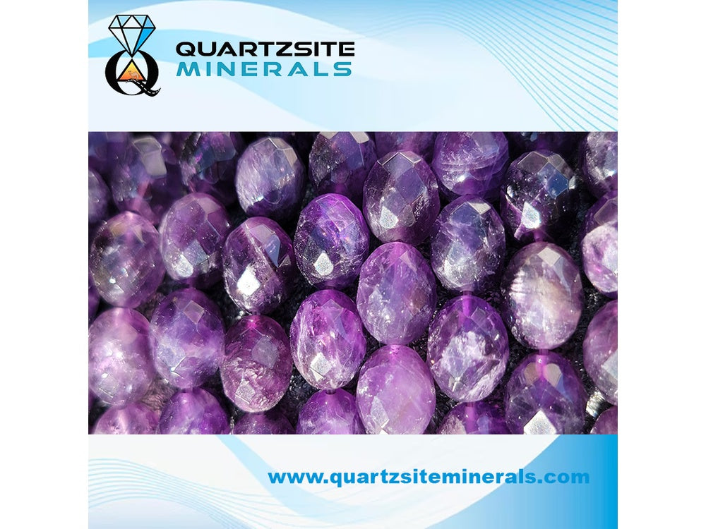 Amethyst faceted beads bracelets
