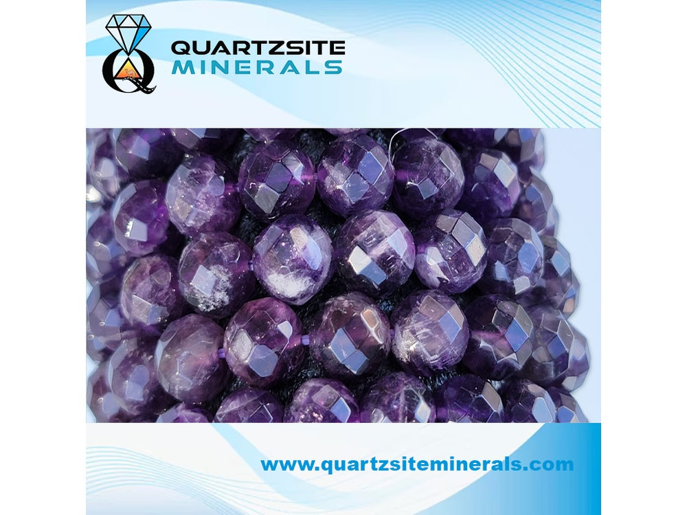 Amethyst faceted beads bracelets