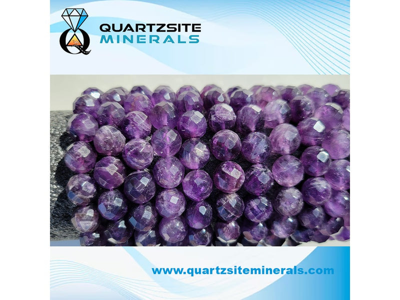Amethyst faceted beads bracelets