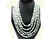 Aquamarine Crystal Beads Necklace