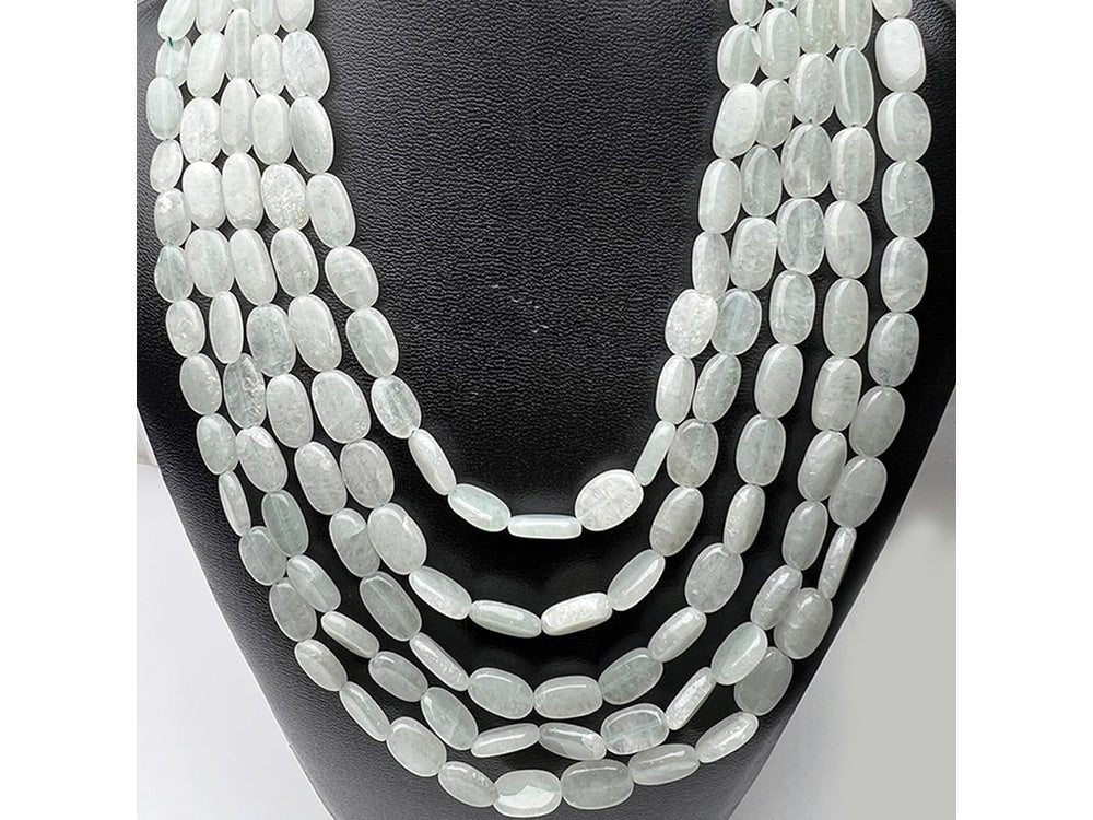 Aquamarine Crystal Beads Necklace