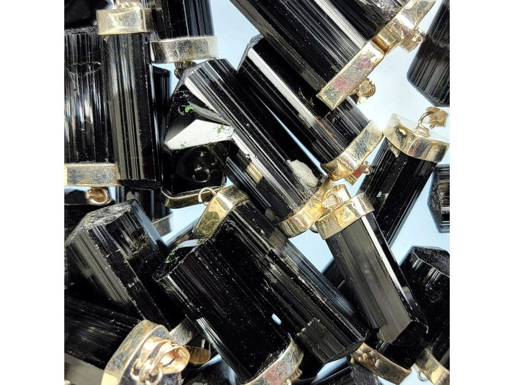 Black Tourmaline Crystal Pendant