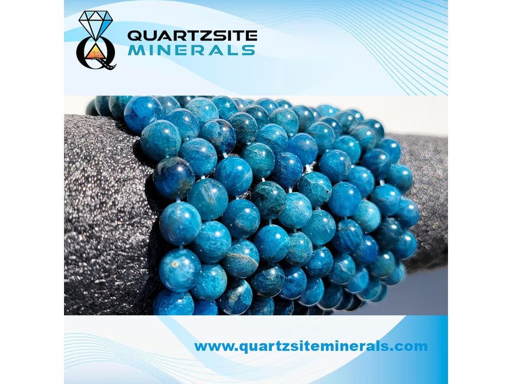 Blue Apatite large size beads bracelets