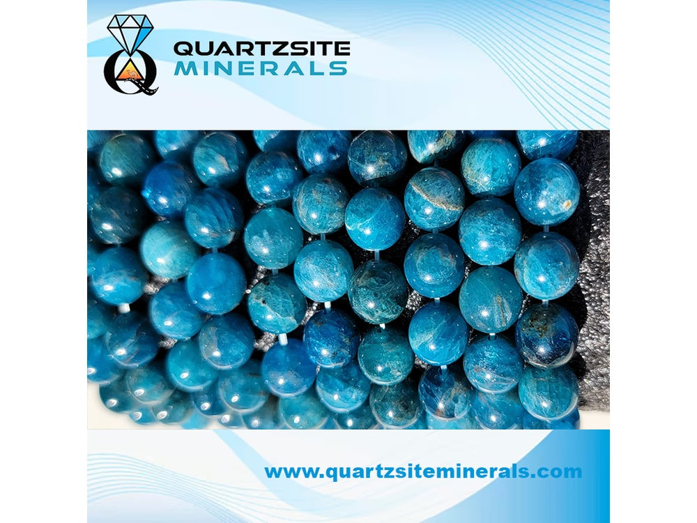 Blue Apatite large size beads bracelets
