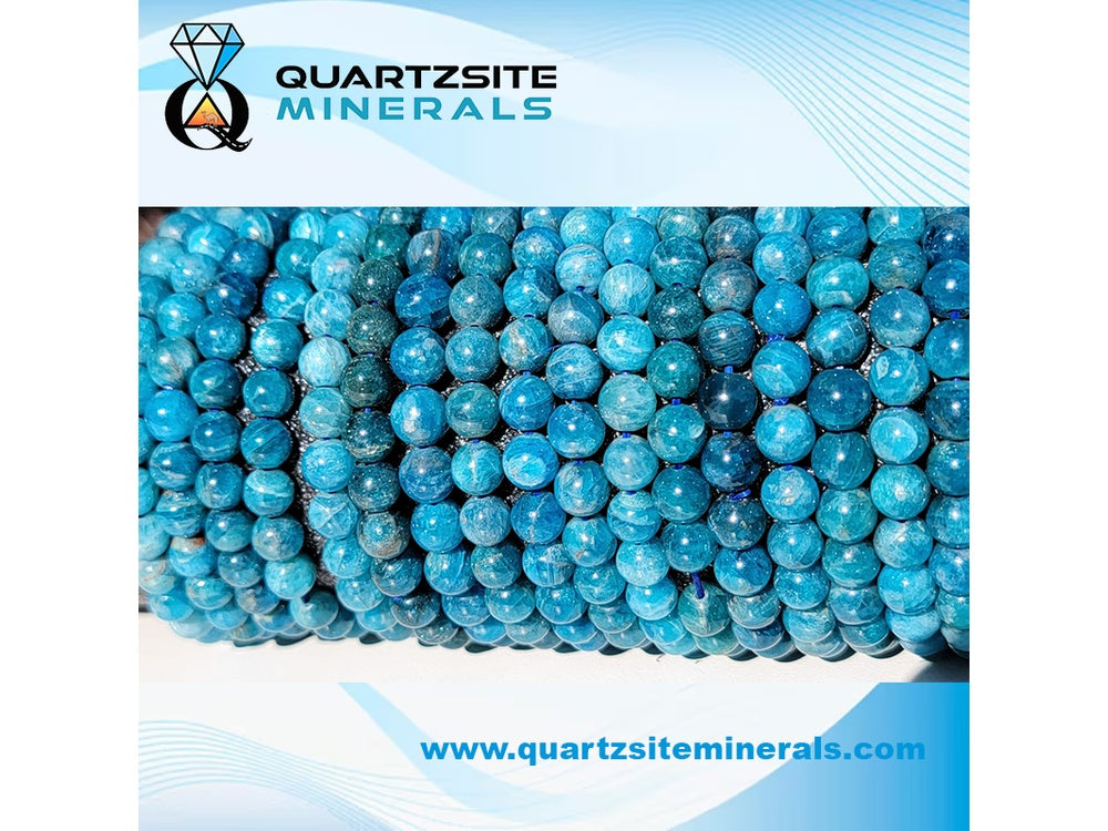 Blue Apatite small round beads
