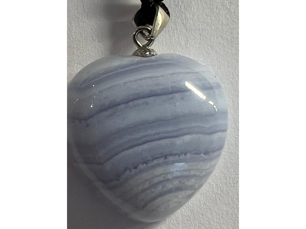 Blue Lace Agates Crystal Pendant