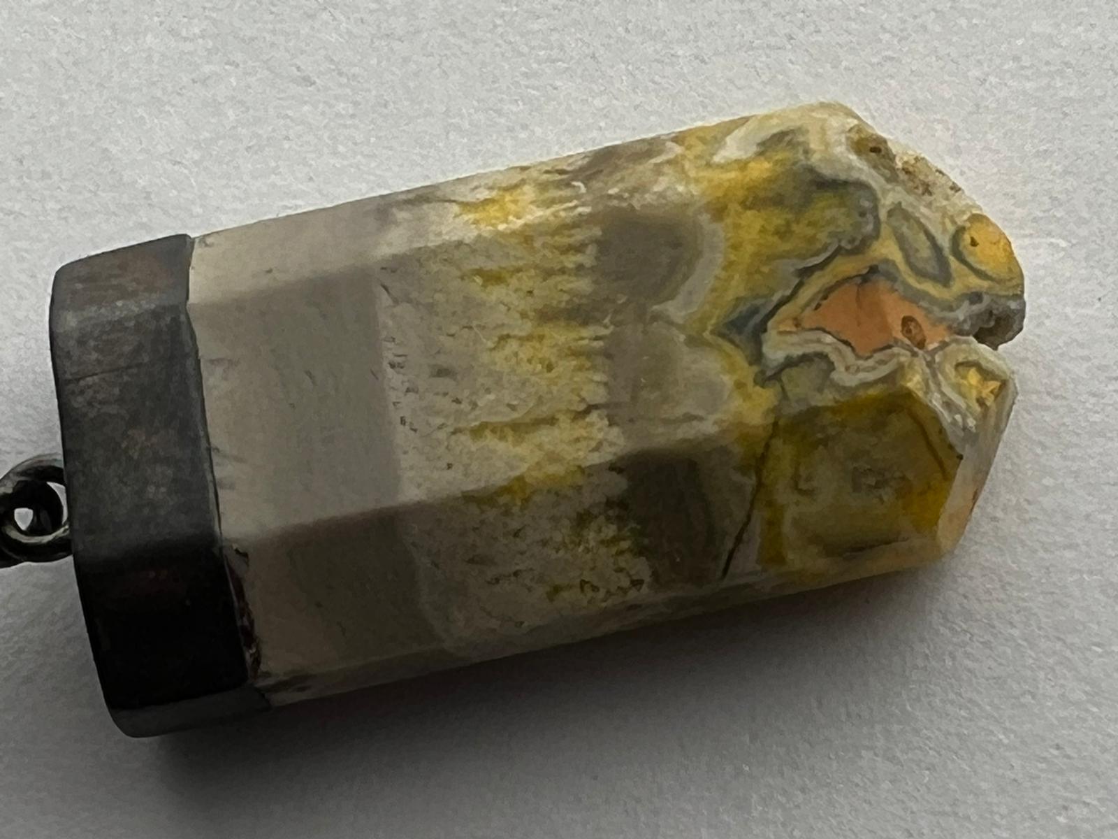 Bumblebee Jasper Crystal Tower Pendant