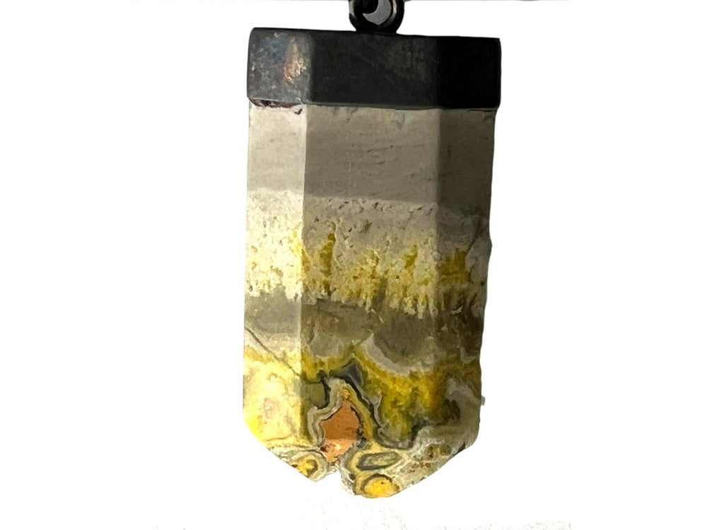 Bumblebee Jasper Crystal Tower Pendant