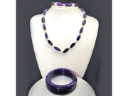 Charoite Necklace and bracelet Set