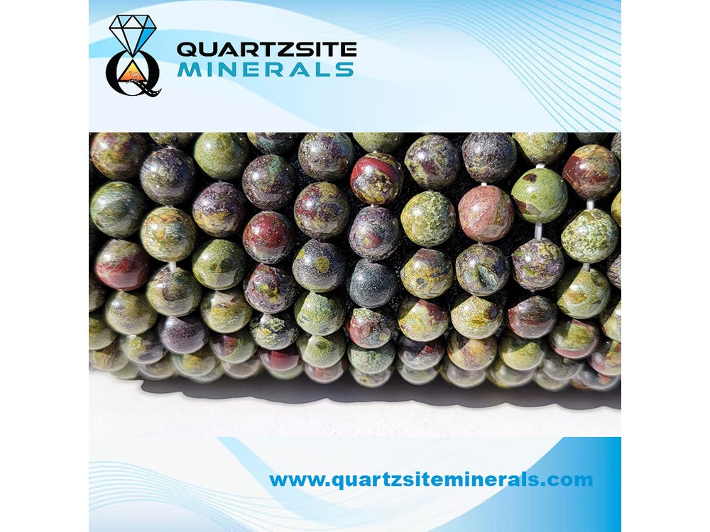 Dragon blood stone round beads bracelets