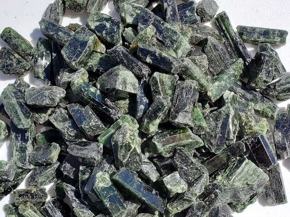 Diopside Rough Faceting Stone