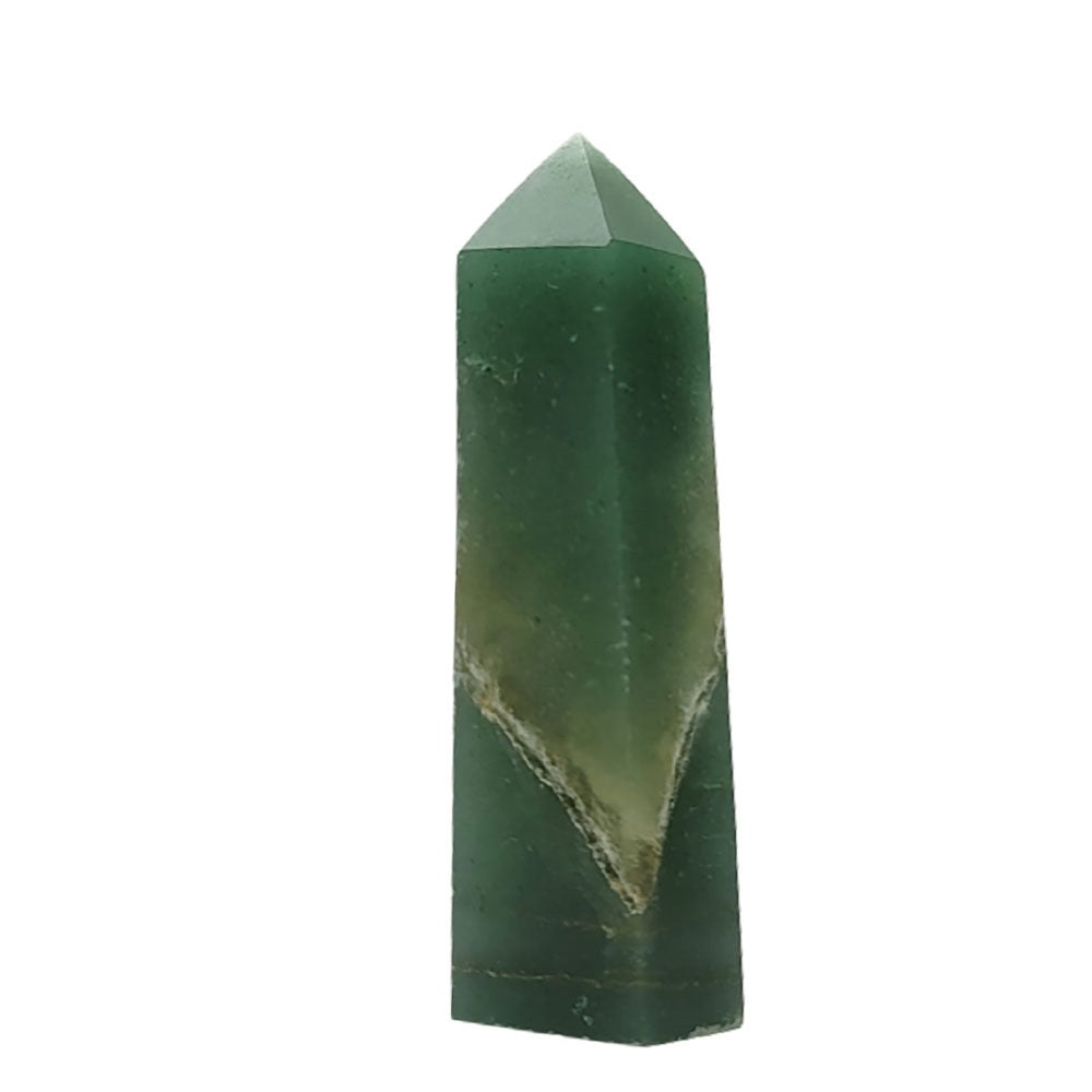 Green Aventurine Hand-Carved Tower