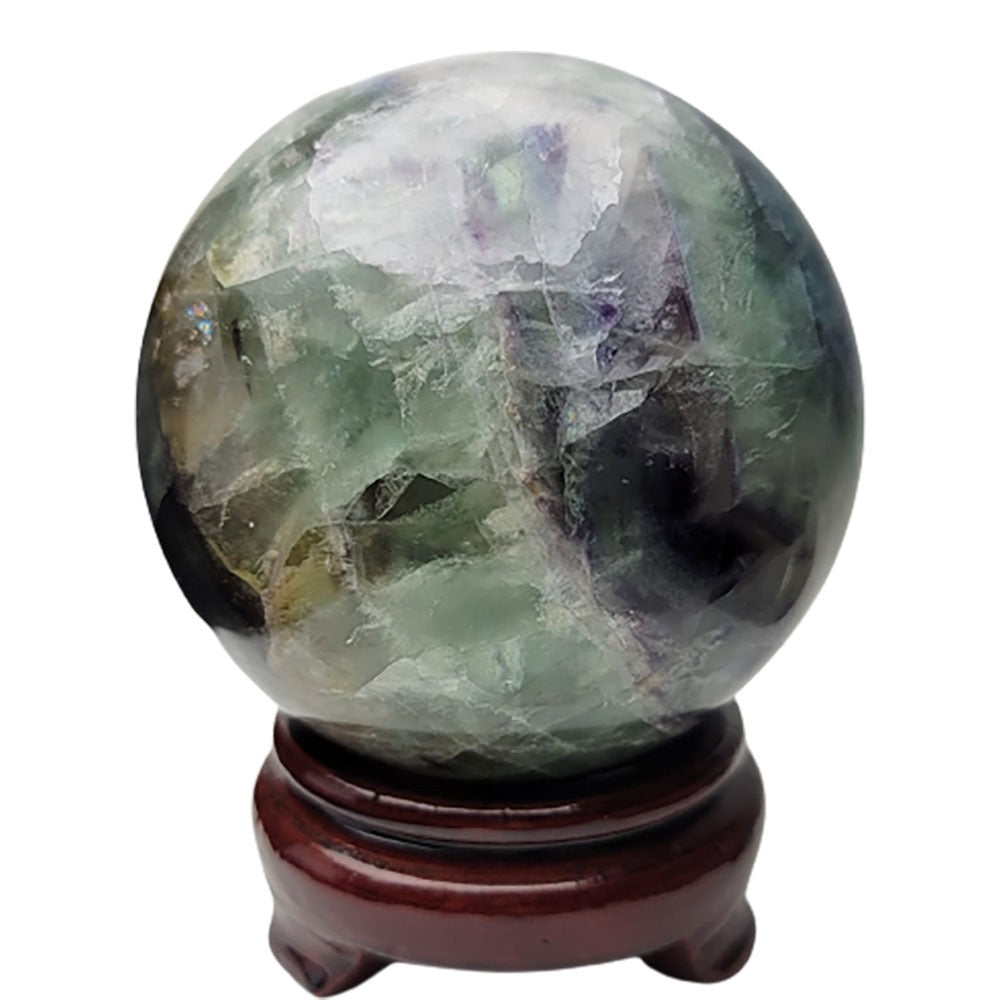 Hand-Carved Fluorite Spheres