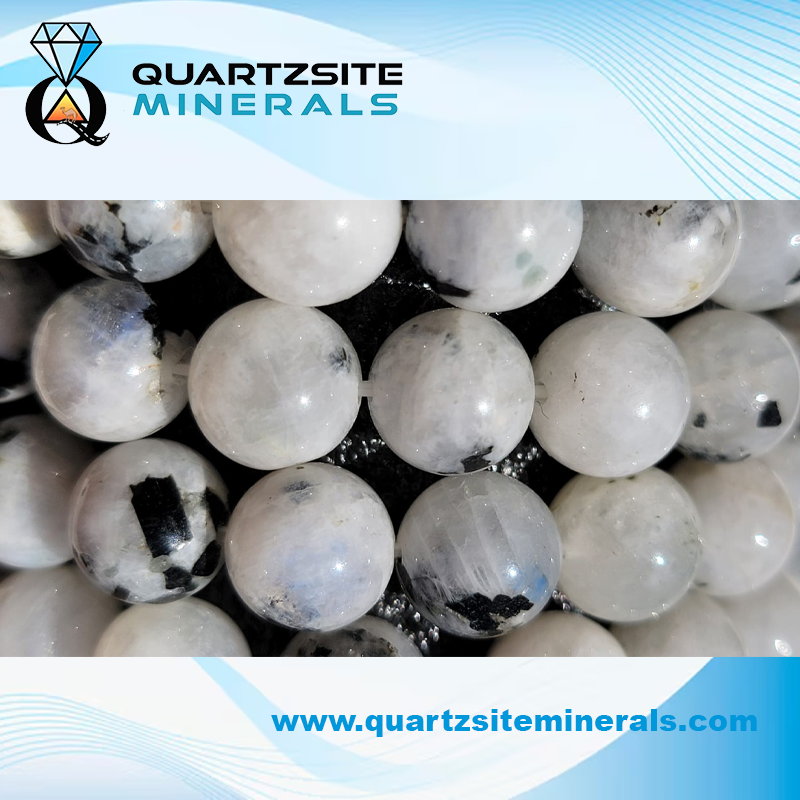 Moonstone with black spot Bracelets