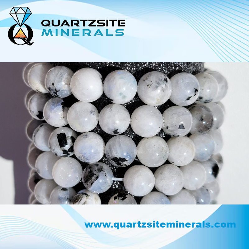 Moonstone with black spot Bracelets