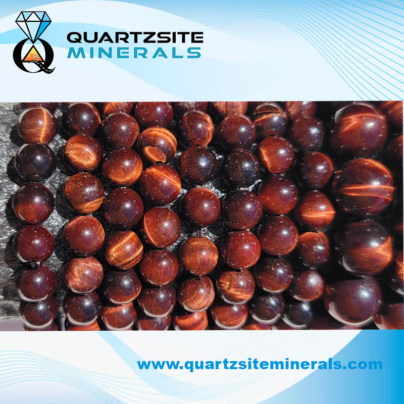 Red tiger Eyes bracelets small bead
