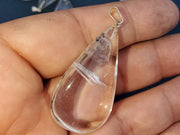 Clear Quartz with Silver Pendant