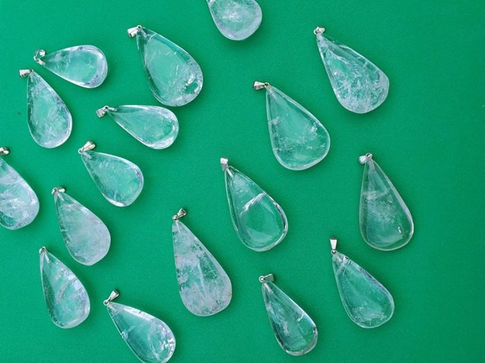 Clear Quartz with Silver Pendant