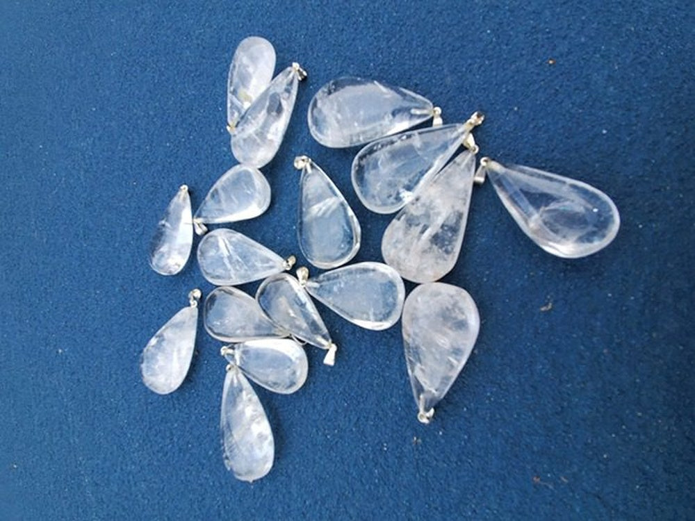 Clear Quartz with Silver Pendant