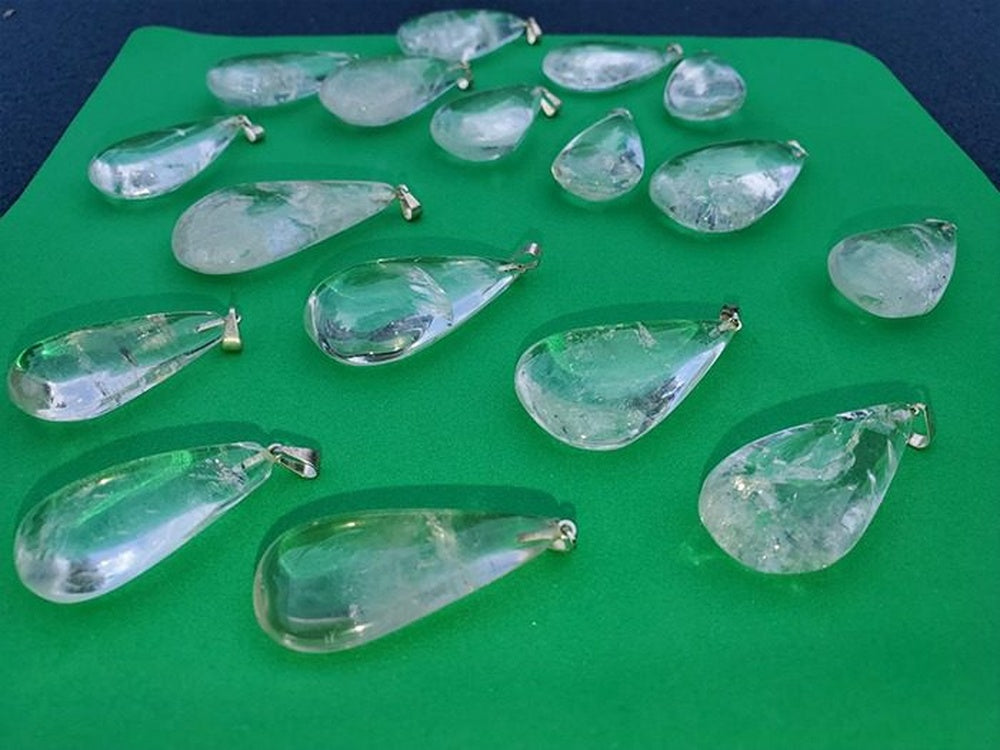 Clear Quartz with Silver Pendant