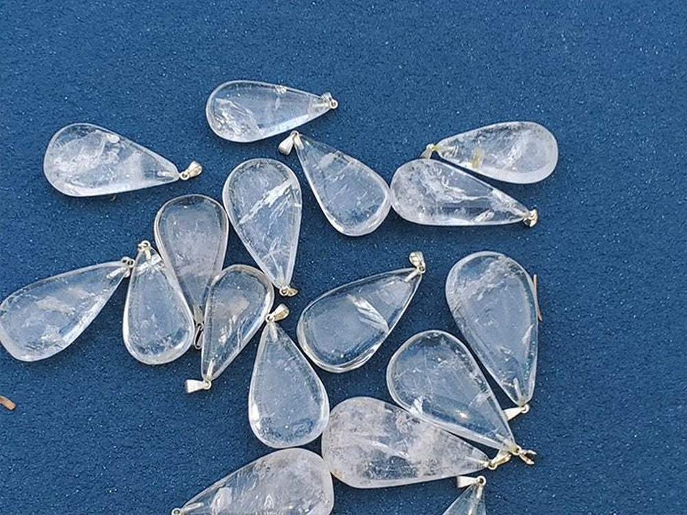 Clear Quartz with Silver Pendant
