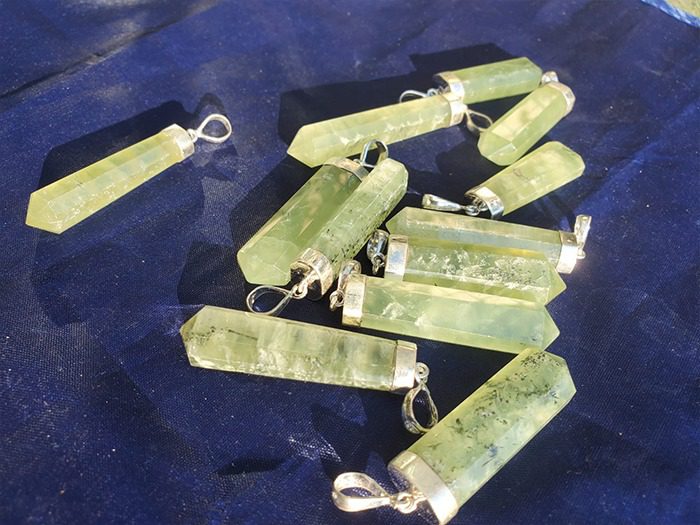 Green Prehnite Pendant