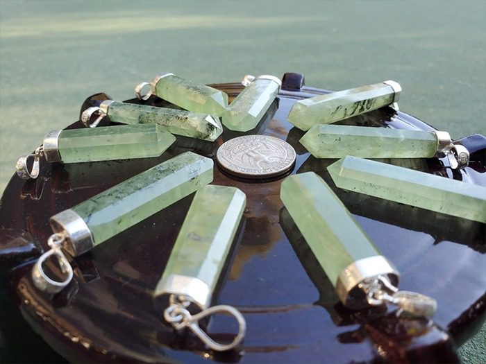 Green Prehnite Pendant