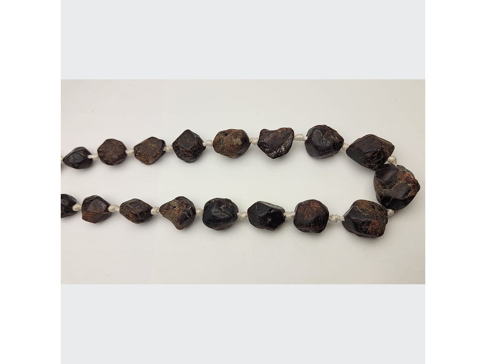 Herkimer Diamond Quartz plus Garnet Beads