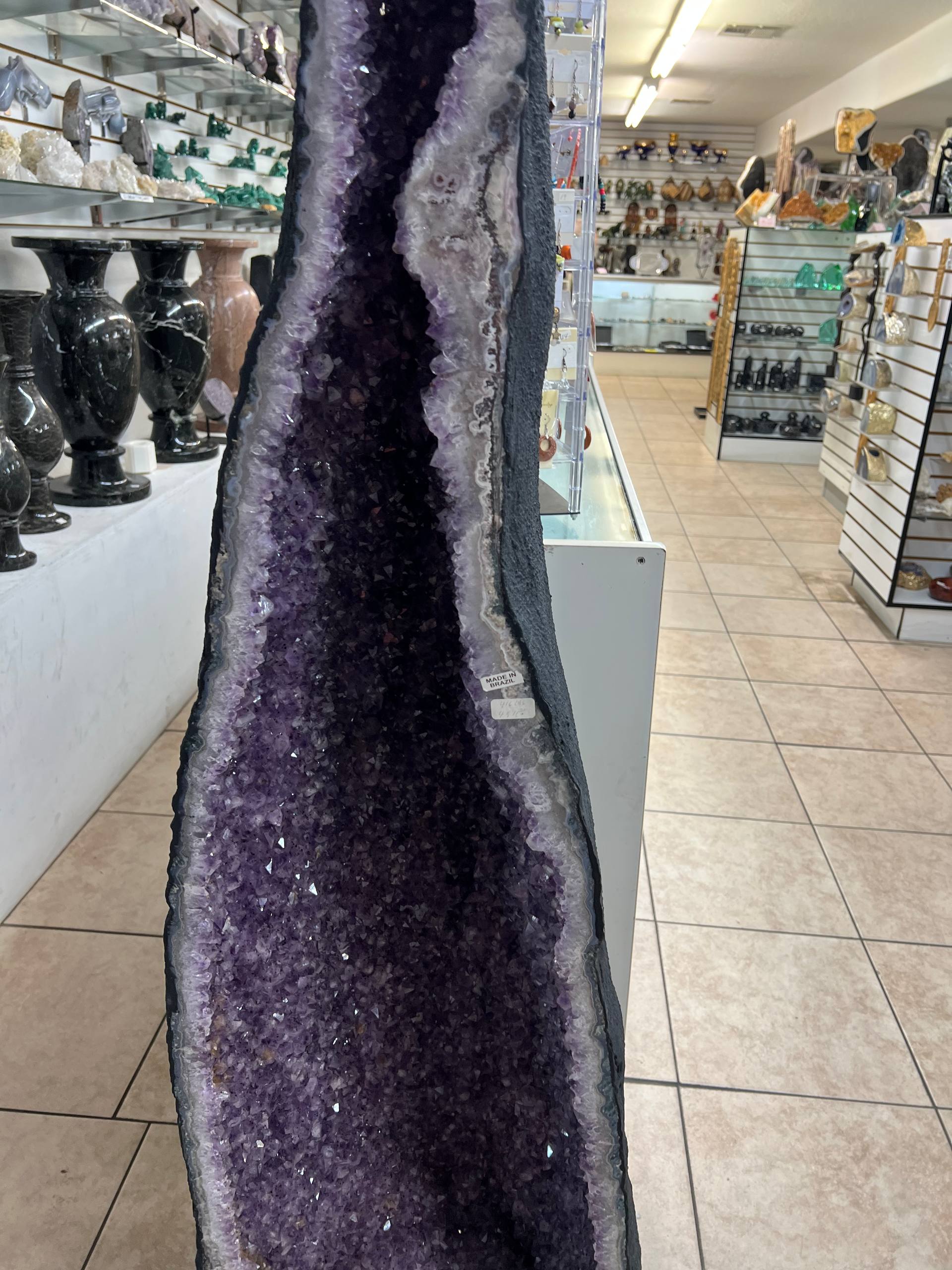 Amethyst geode towers – view 2