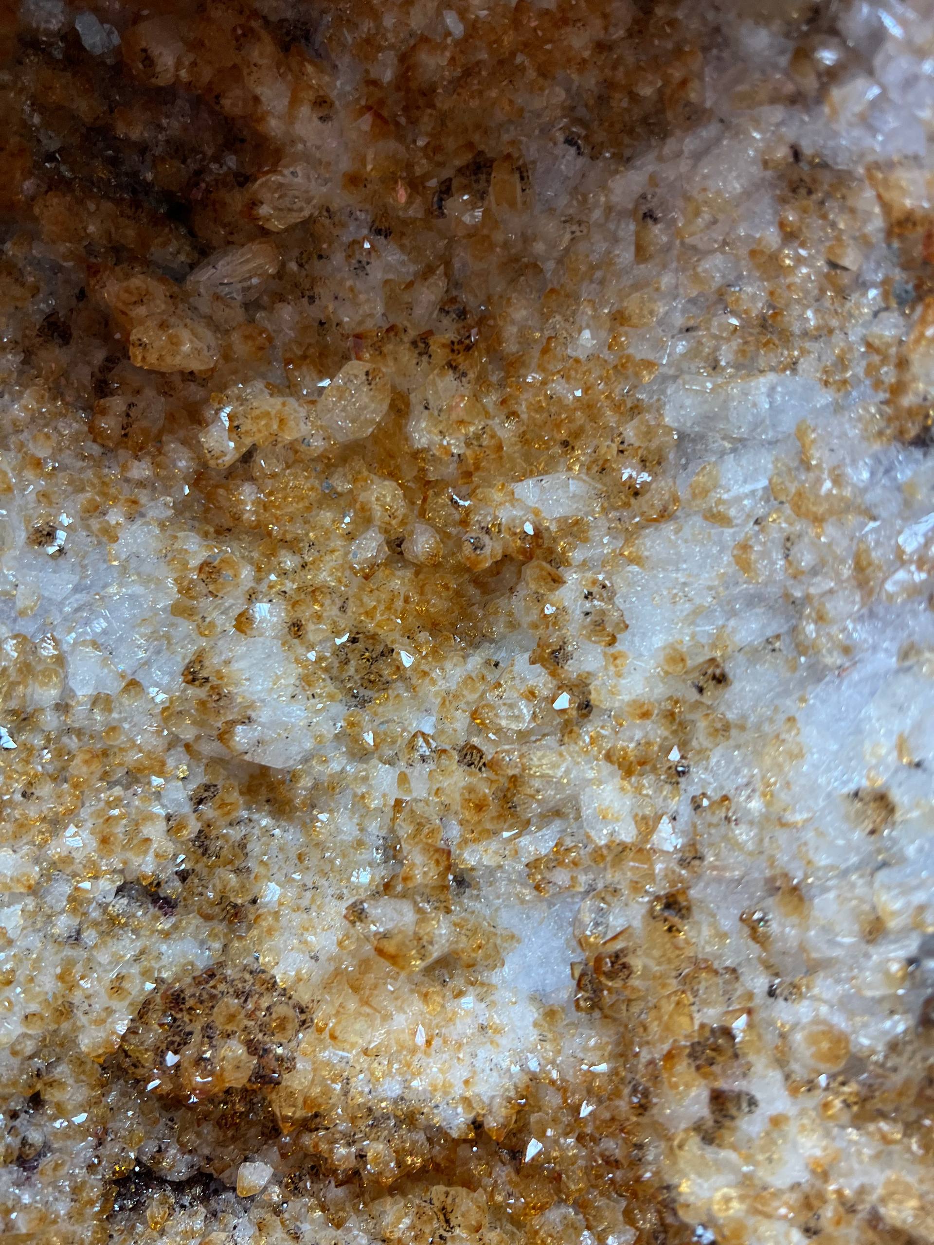Big tall geode tower standing alone citrine – view 5