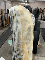 Yellow honey onyx slab – view 1