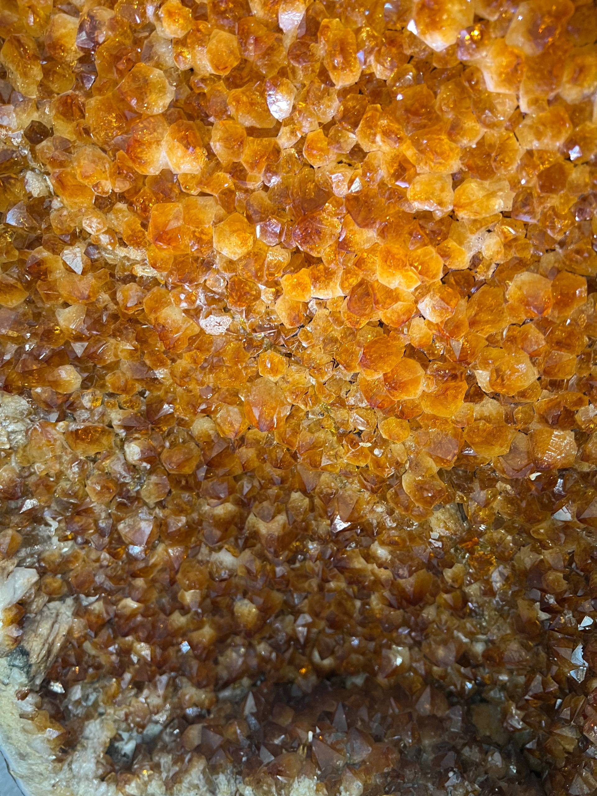 2 pairs citrine clusters on stand – view 7
