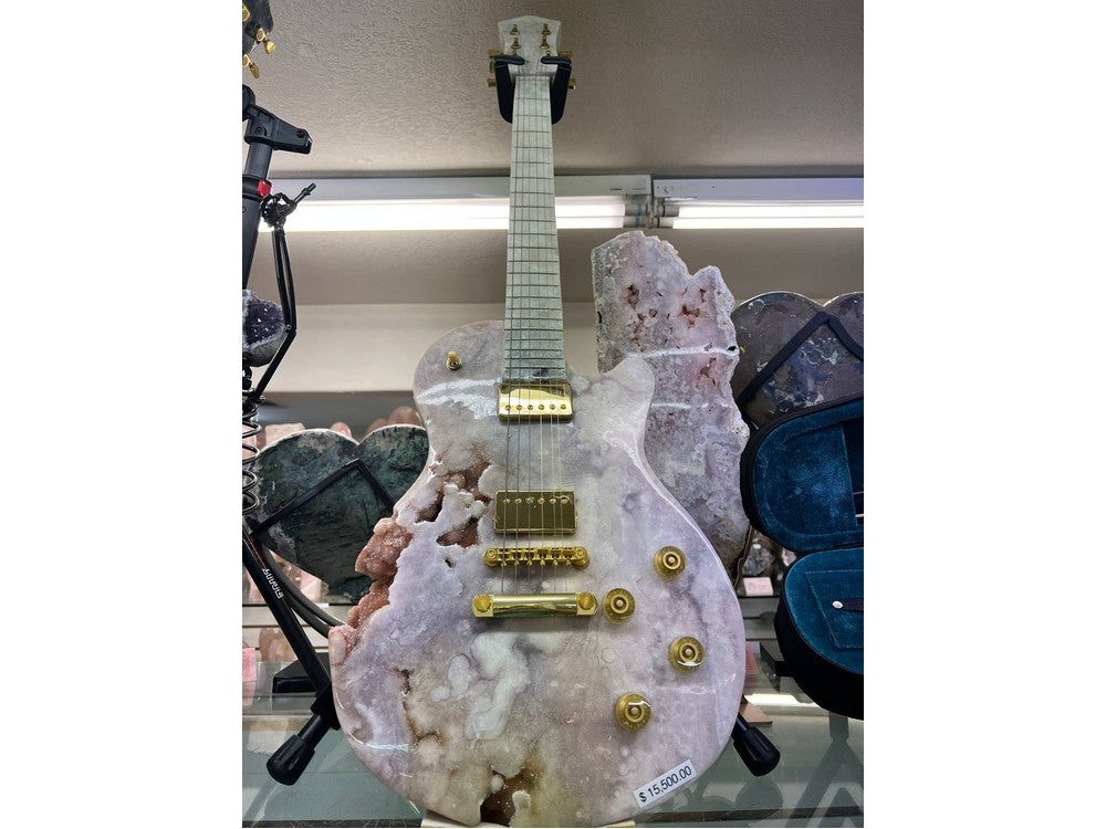 Amethyst guitar decoration