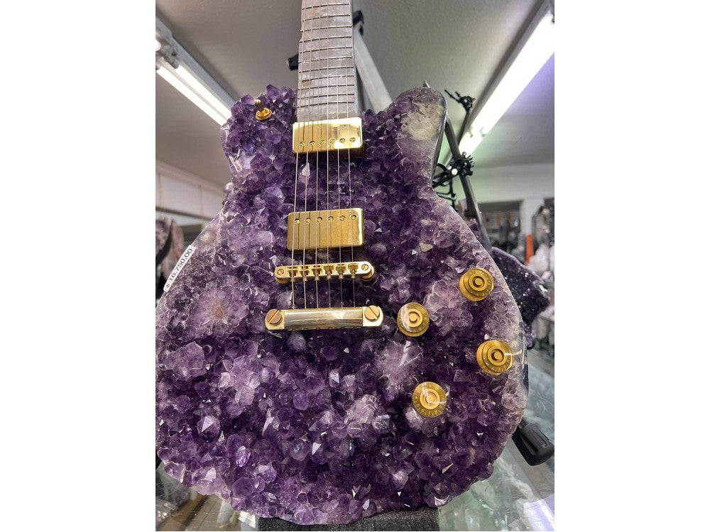 Amethyst guitar decoration