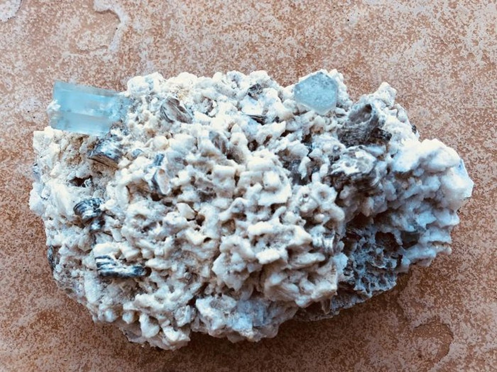 Aquamarine Specimen with Mica