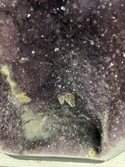 Amethyst geode with calcite – view 1