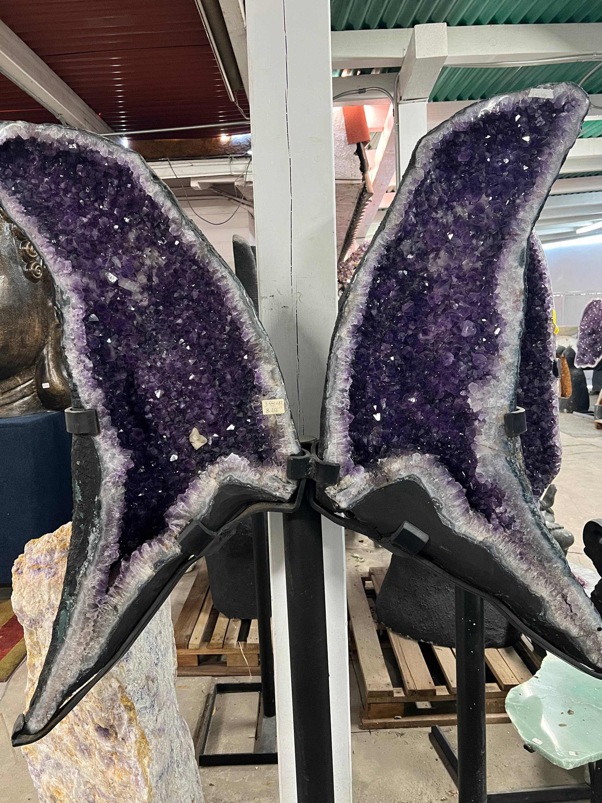 Amethyst wings on stand best quality – view 7