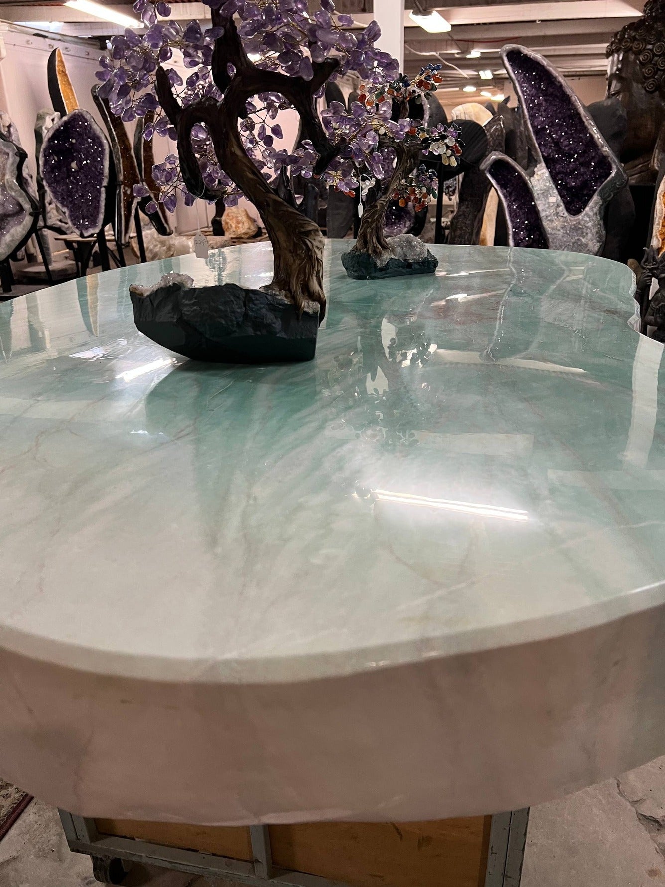 Green Aventurine Countertop Table – view 1