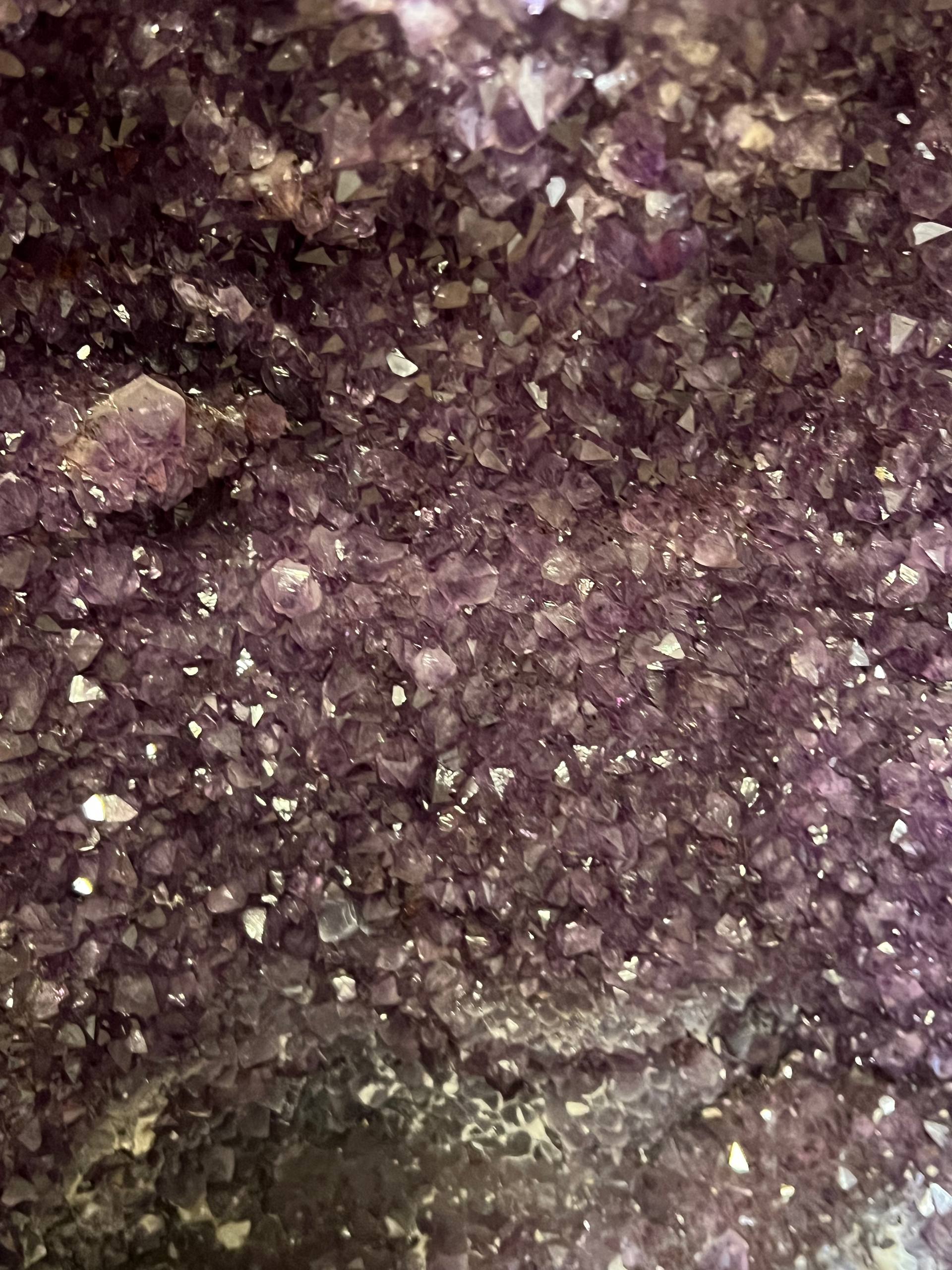 Twin amethyst tower geodes – view 5