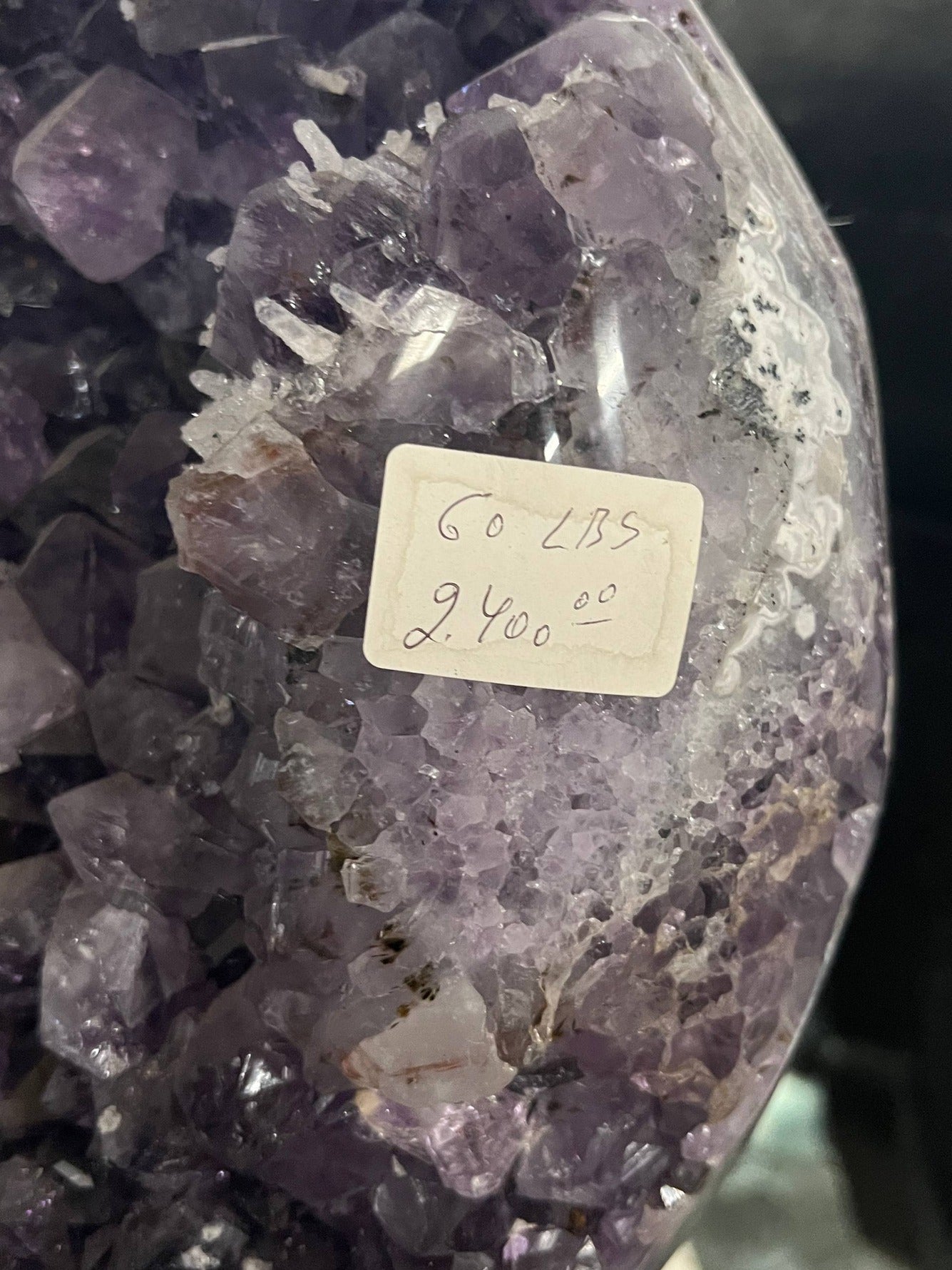 Amethyst Tower on stand – view 2