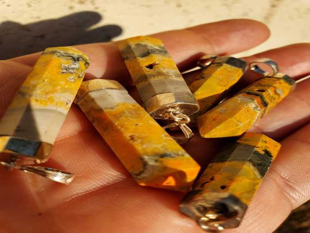 Bumble Bee Jasper Pendant