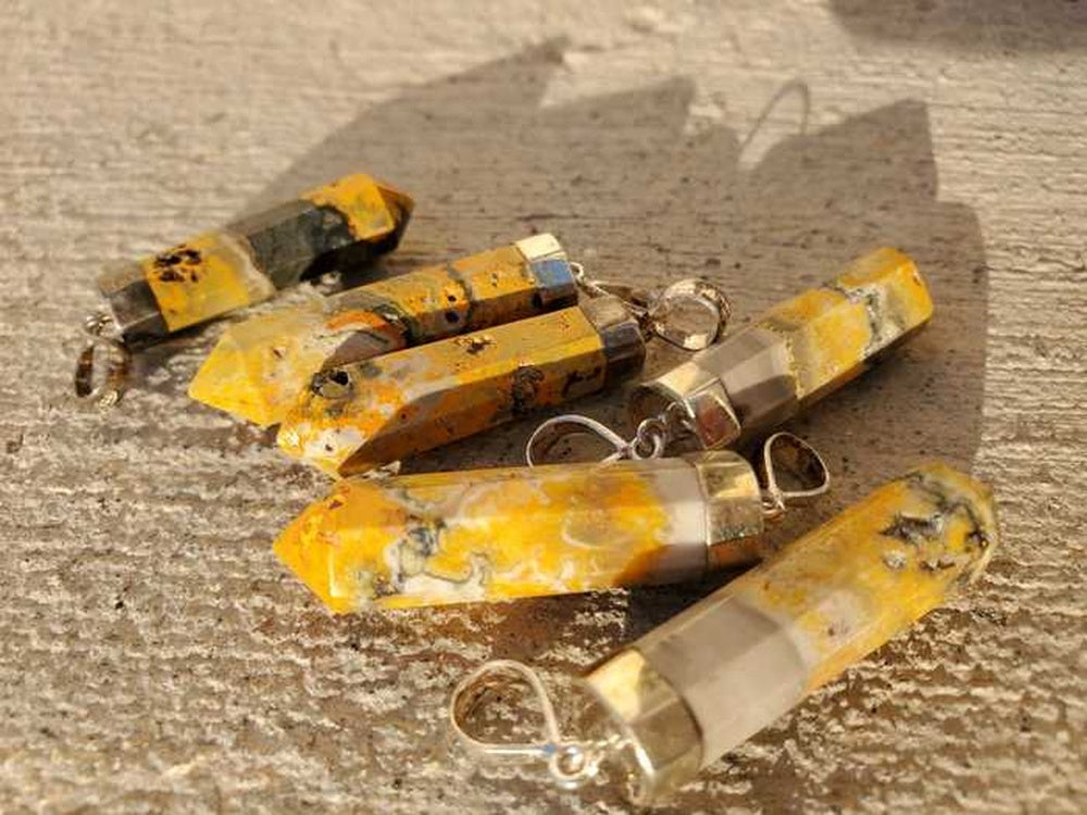 Bumble Bee Jasper Pendant