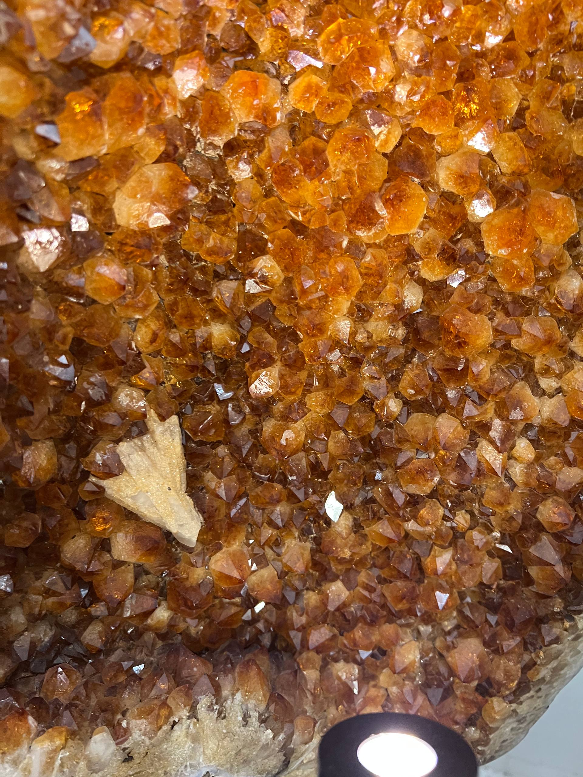 2 pairs citrine clusters on stand – view 6